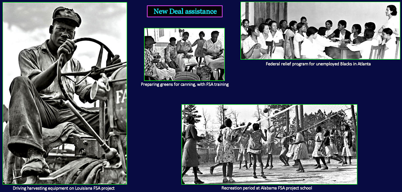 New Deal assistance for Blacks, 1940s
